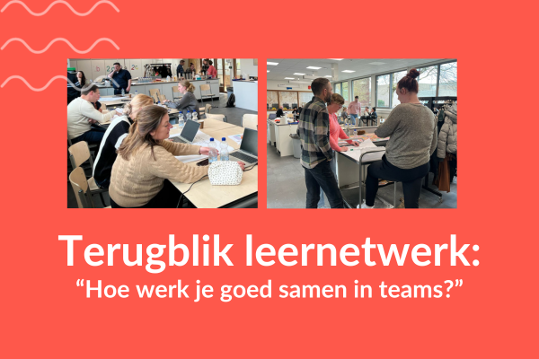 Leernetwerk “Hoe werk je goed samen in teams”